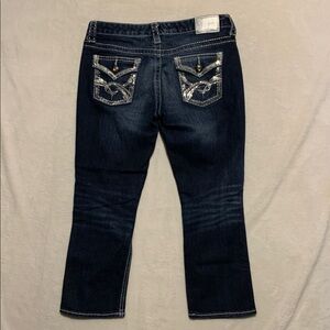 Maurices Premium Sequin Rhinestone Jean Capris Sz. 7/8